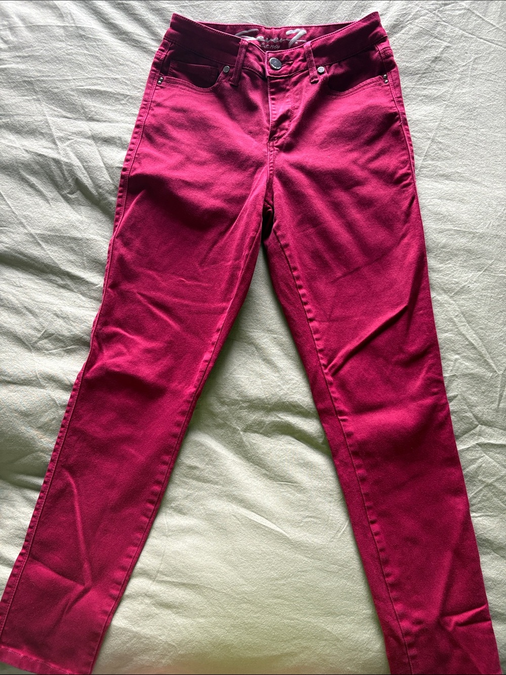 Seven7 Raspberry Skinny Jeans
